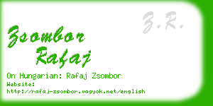 zsombor rafaj business card